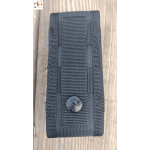 Faca CNC K25 G-10 Lâmina Vermelho-Preto: 9,8 cm