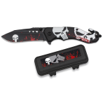 Albainox Totenkopf Messer mit ABS Box.