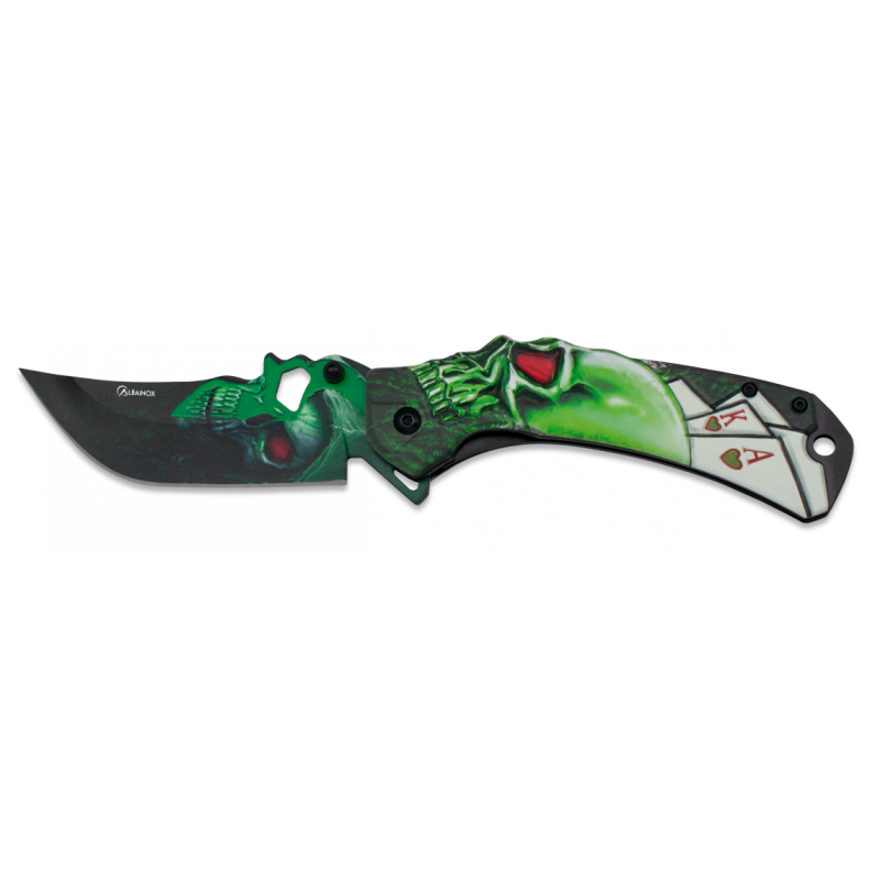 Albainox ACTV SKULL. Blade:9.2 cm Blade