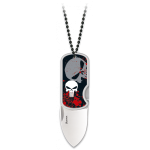 Mini couteau crâne suspendu