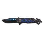 Albainox Skull Blaues Leuchtmesser