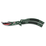 Angry Shark Butterfly knife