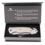 Navaja de rescate Tramuntana Kinves N84T G10 marrón