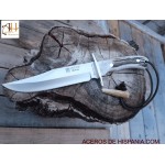 STAG HORN BOWIE KNIFE 16 CM STAINLESS STEEL BLADE LENGTH