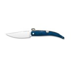 Blauer Taschenmesserring aus Holz. 8,5 cm