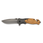 Coltello da soccorso in legno/acciaio Lama 8,5 cm
