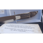 Coltello Bowie Joker 25 polsino in corno di cervo