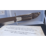 Cuchillo artesanal Bowie asta de ciervo