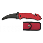 Rotes Rettungsmesser. H:8,5 cm