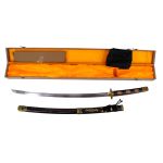 Functional Katana Black with red details S2024H