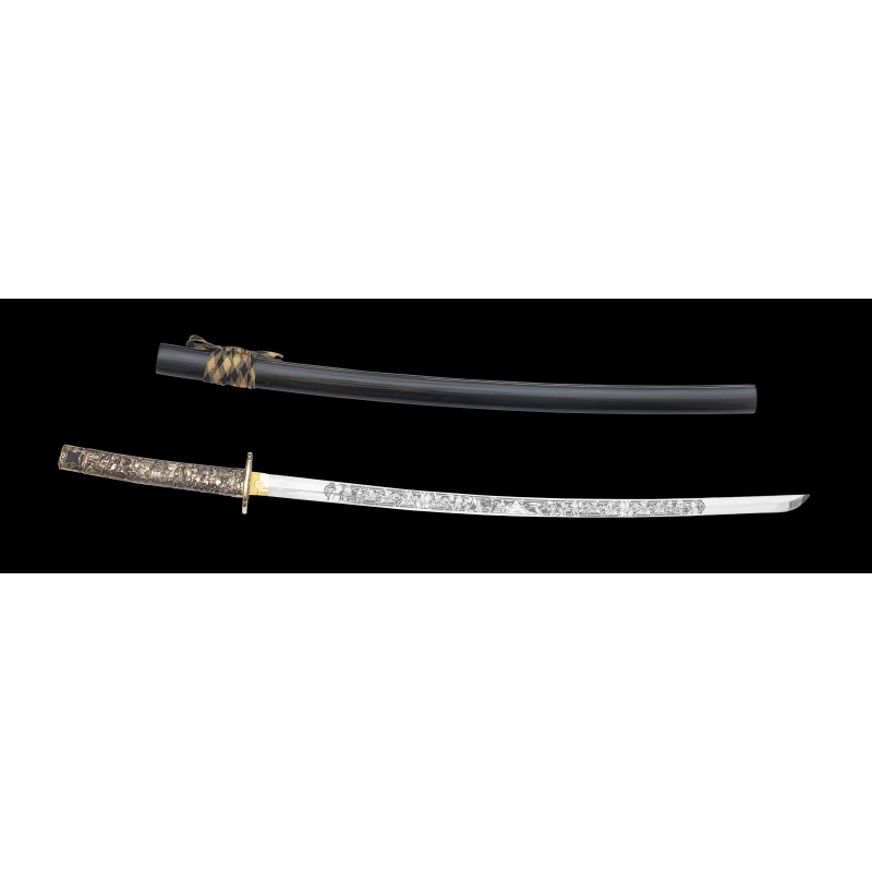 ODA Katana com lâmina gravada