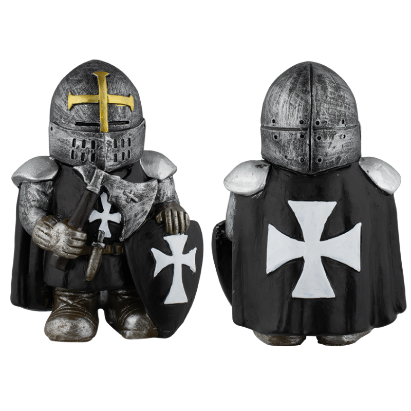 Caballero templario con hacha miniatura resina
