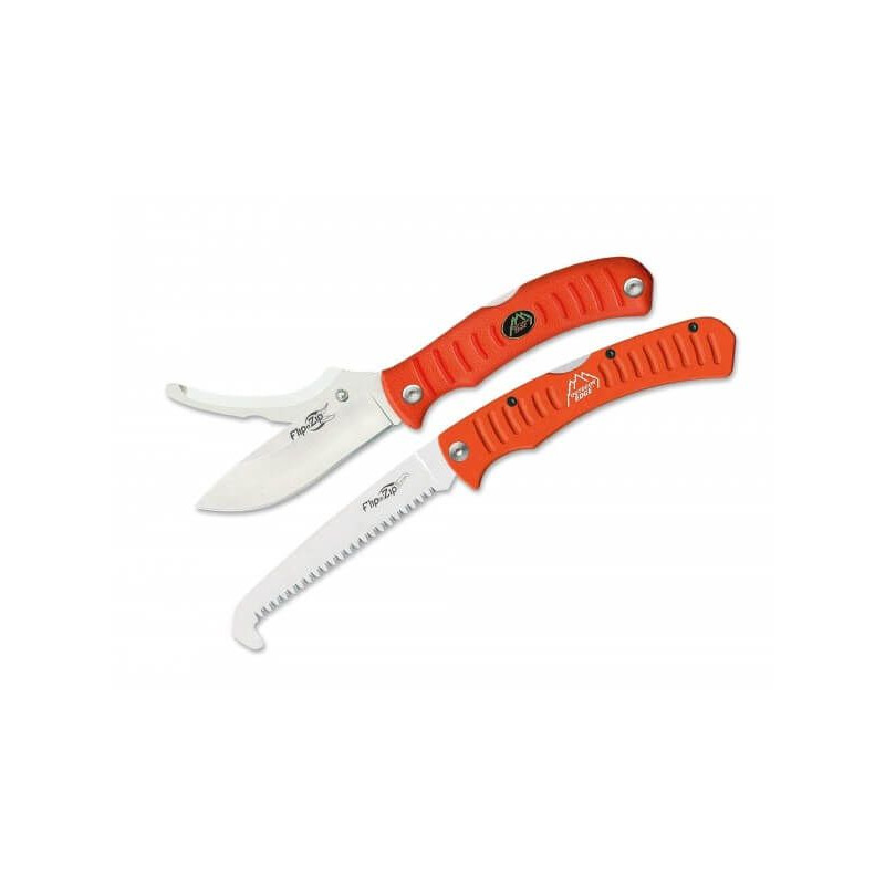 Outdoor Edge Flip n Blaze Sierra Combo Orange Messerset