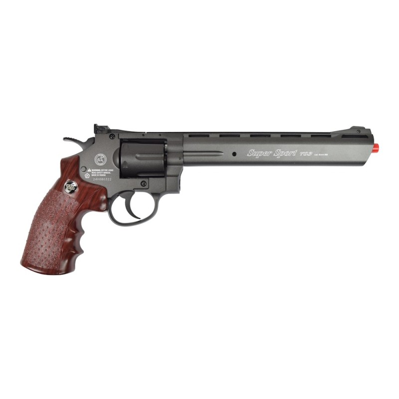 REVOLVER WIN GUN CO2 8'' NEGRO 6 mm