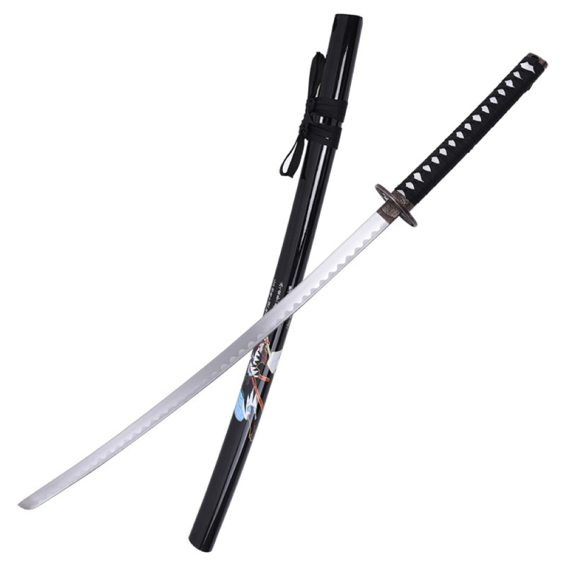 Katana decorativa Samurai nera