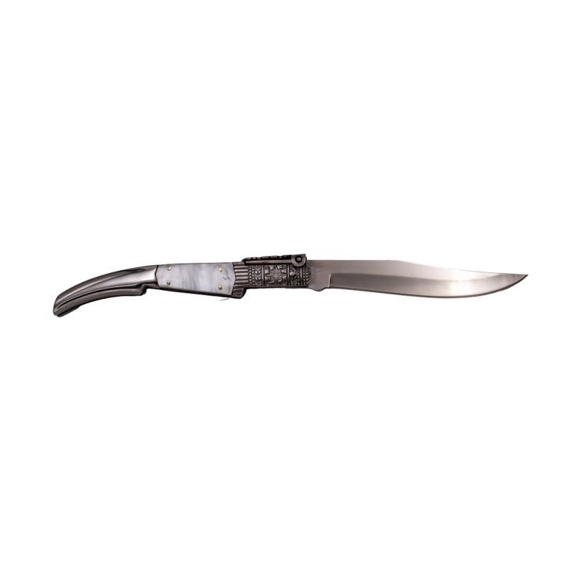 Faca de catraca Lâmina de Pérola de Seda: 11 cm
