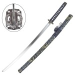 Blaues dekoratives Katana