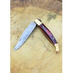 Damascus Steel Laguiole Style Knife