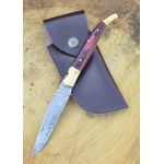 Damascus Steel Laguiole Style Knife