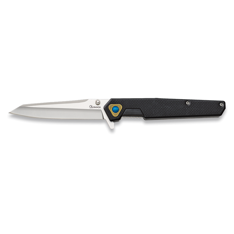 Coltello nero con cuscinetto a sfere G10