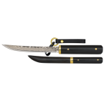 Cuchillo Ébano Acero Damasco