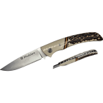 NAVAJA 11bustos AL "Spanish Flag Deer Antler" – Kolben – 84 mm