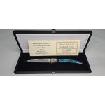 Mudela handmade folding knife, limited edition, 200 pieces. JG-94. Turquoise