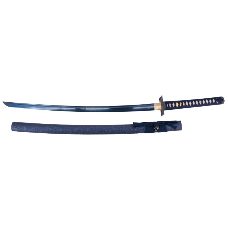 Funktionelle Katana Damast Blau