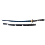 KATANA MIT BLAUEM KERAMIK-FINISH
