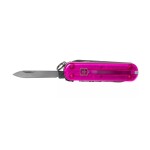 Navaja Victorinox Nail Clip 580, Rosa Translucido 65mm, 8 Usos