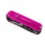 Navaja Victorinox Nail Clip 580, Rosa Translucido 65mm, 8 Usos
