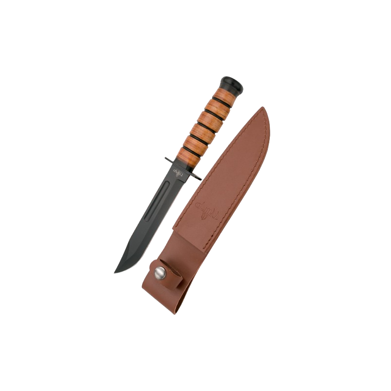 Combat Knife Leather Handle