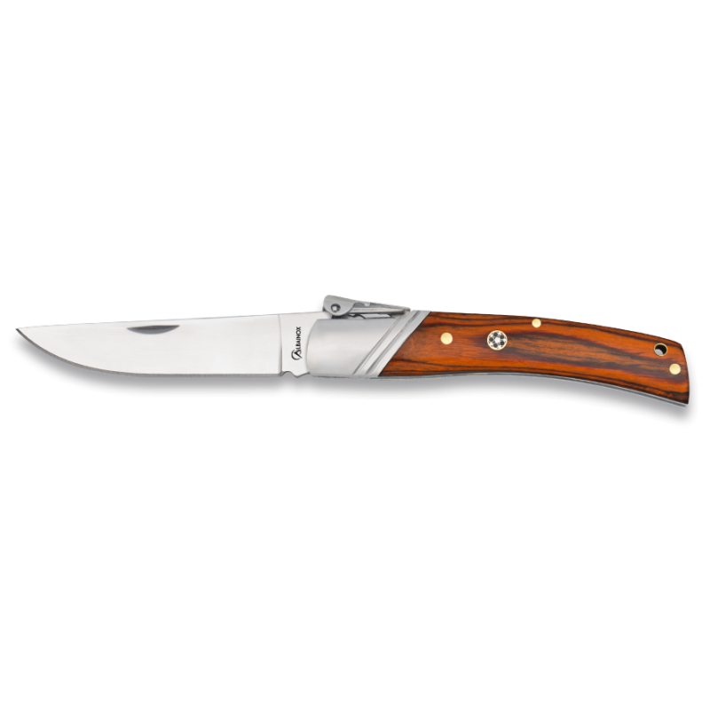 Albainox penknife. red wood billet