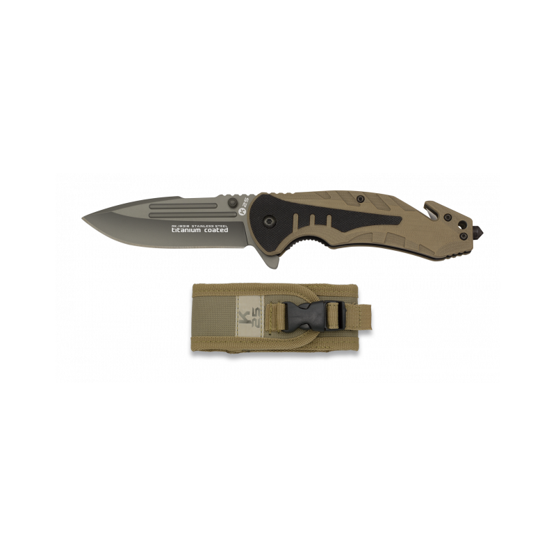 Messer K25 Coyote G10. Merkblatt 8.7. Büroklammer