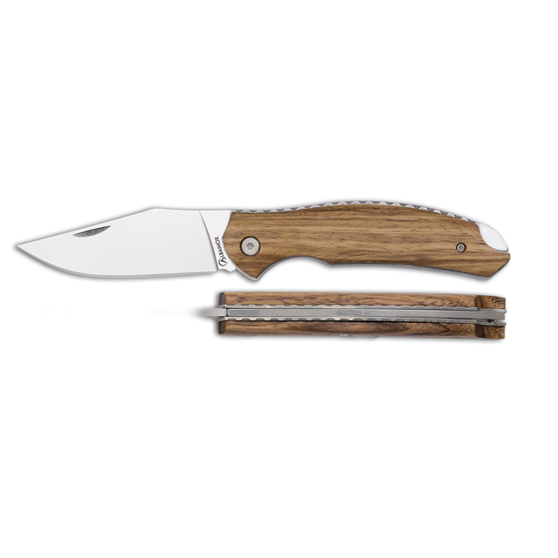 Zebrano Coltello in Legno Serratura Posteriore