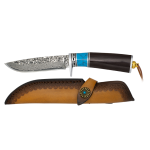 Coltello Damasco in Acciaio Legno/Resina