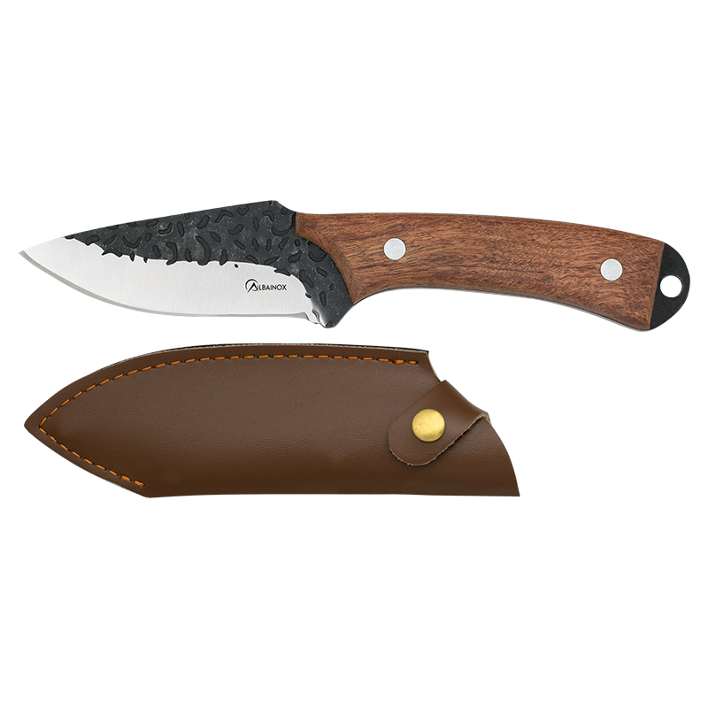 Albainox hunting knife natural wood