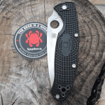 Couteau en acier résistant SPYDERCO à bord lisse