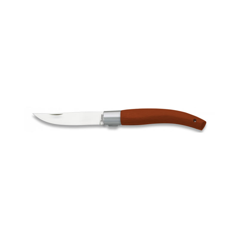 Albainox coltello tascabile in legno rosso. Lama 7,3 cm