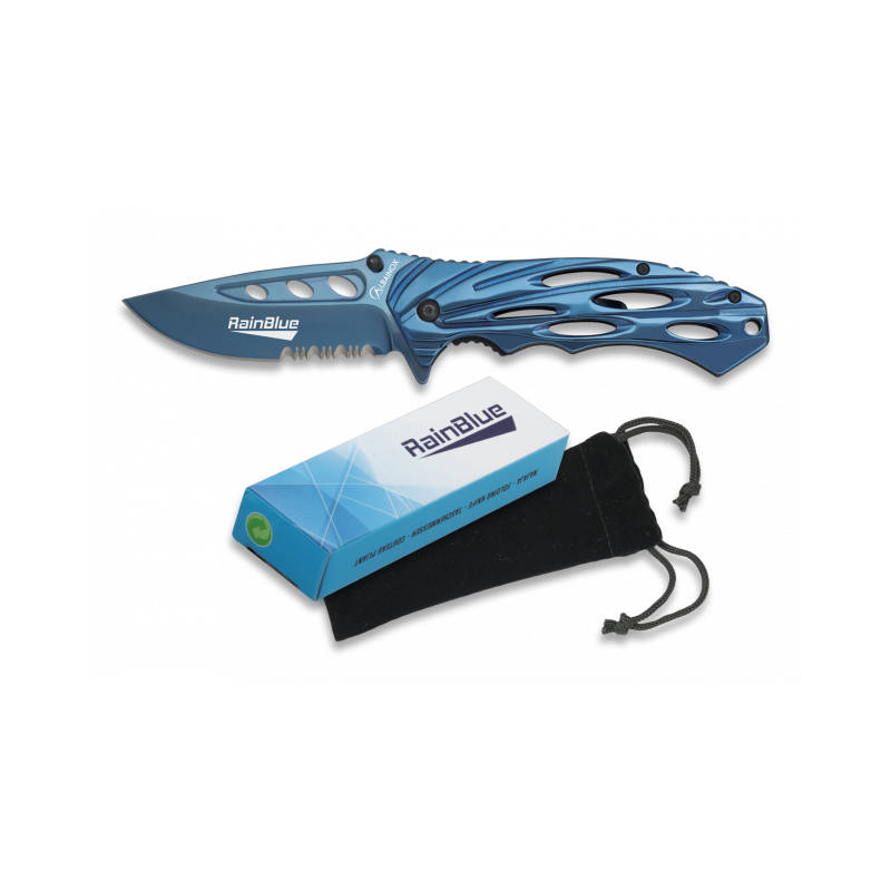 RAINBLUE Taschenmesser. Klinge 8,6 cm