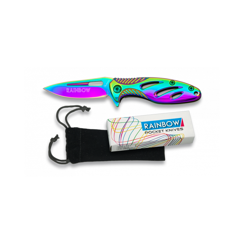 navaja rainbow. hoja 5 cm