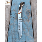 Deer horn pocket knife