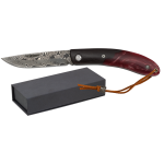 Coltello Damasco in Ebano-Resina