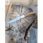 Olive wood pocket knife