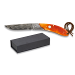 Damasco osso canivete colorido