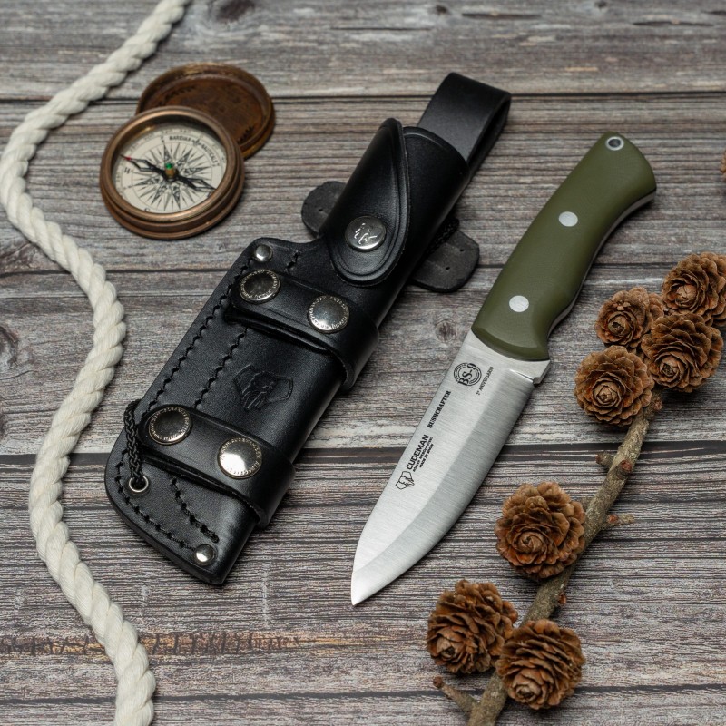 Bushcrafter G10 Grünes Cudeman Messer
