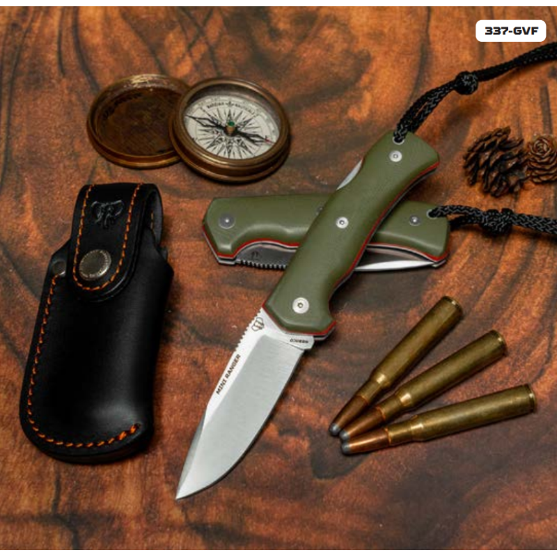 Cudeman Mini Ranger G10 Couteau Vert