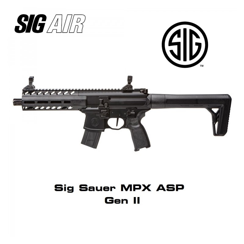 MPX GEN2 ASP Schwarz Co2 Sig Sauer Maschinenpistole - 4,5 mm