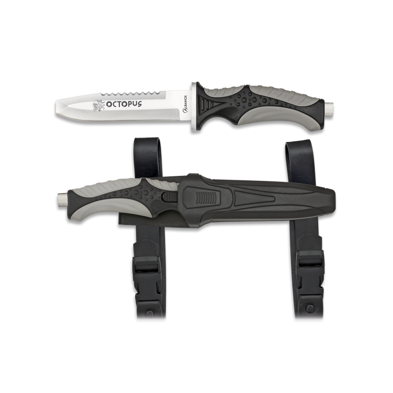 OCTOPUS Coltello da sub nero.