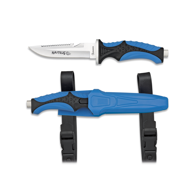 Cuchillo Submarinismo Azul NAUTILUS.11.5